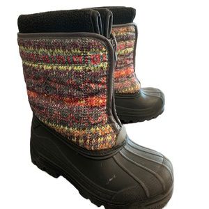 Dream Pairs Boots Boys Girls Winter Waterproof Thinsulate Kstar Grey Multi Sz 13